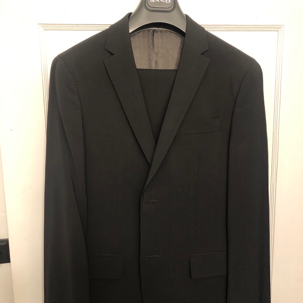 Sand Copenhagen Black 2 Piece Suit
